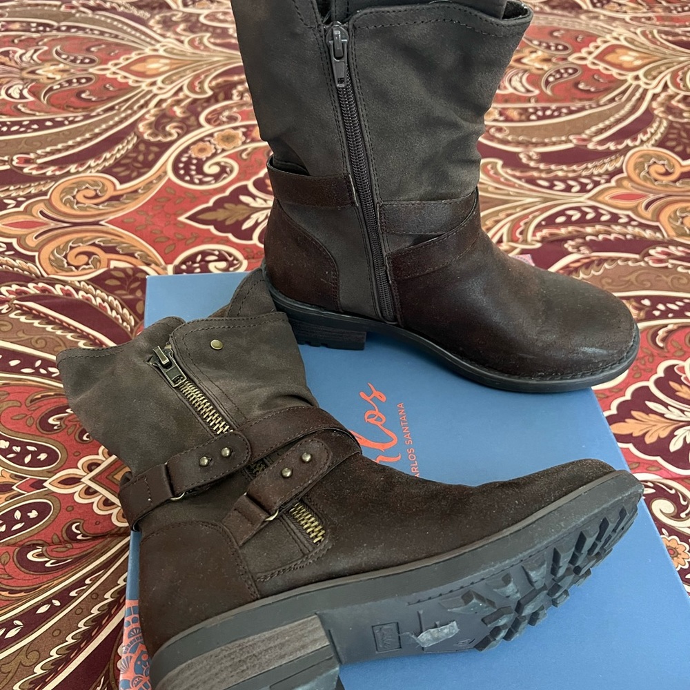 Women’s boots. Worn once or twice. Great condition. Does have scuffs at toes.